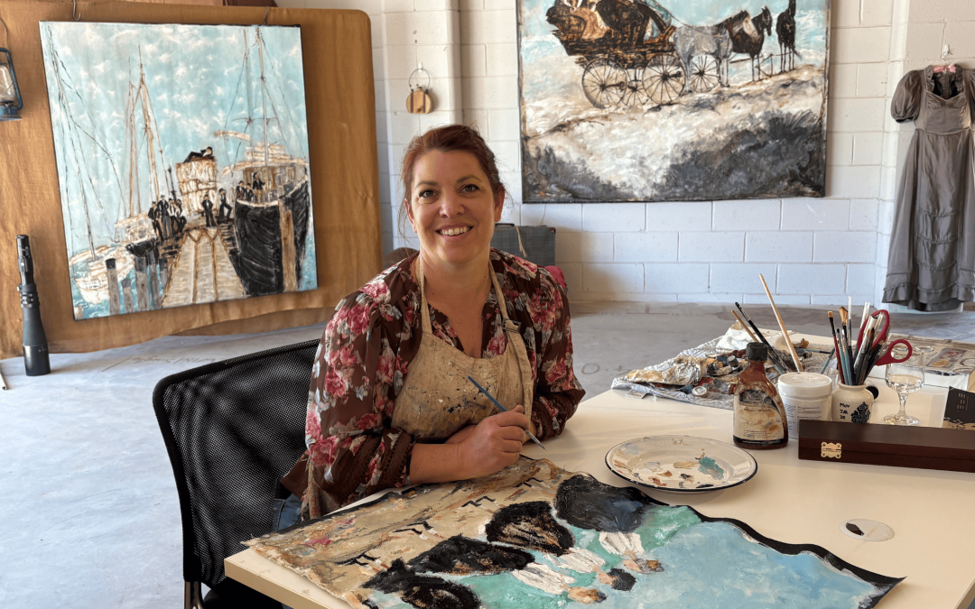 Eyre Business Welcomes Goldfield’s artist Nasanya Ling!
